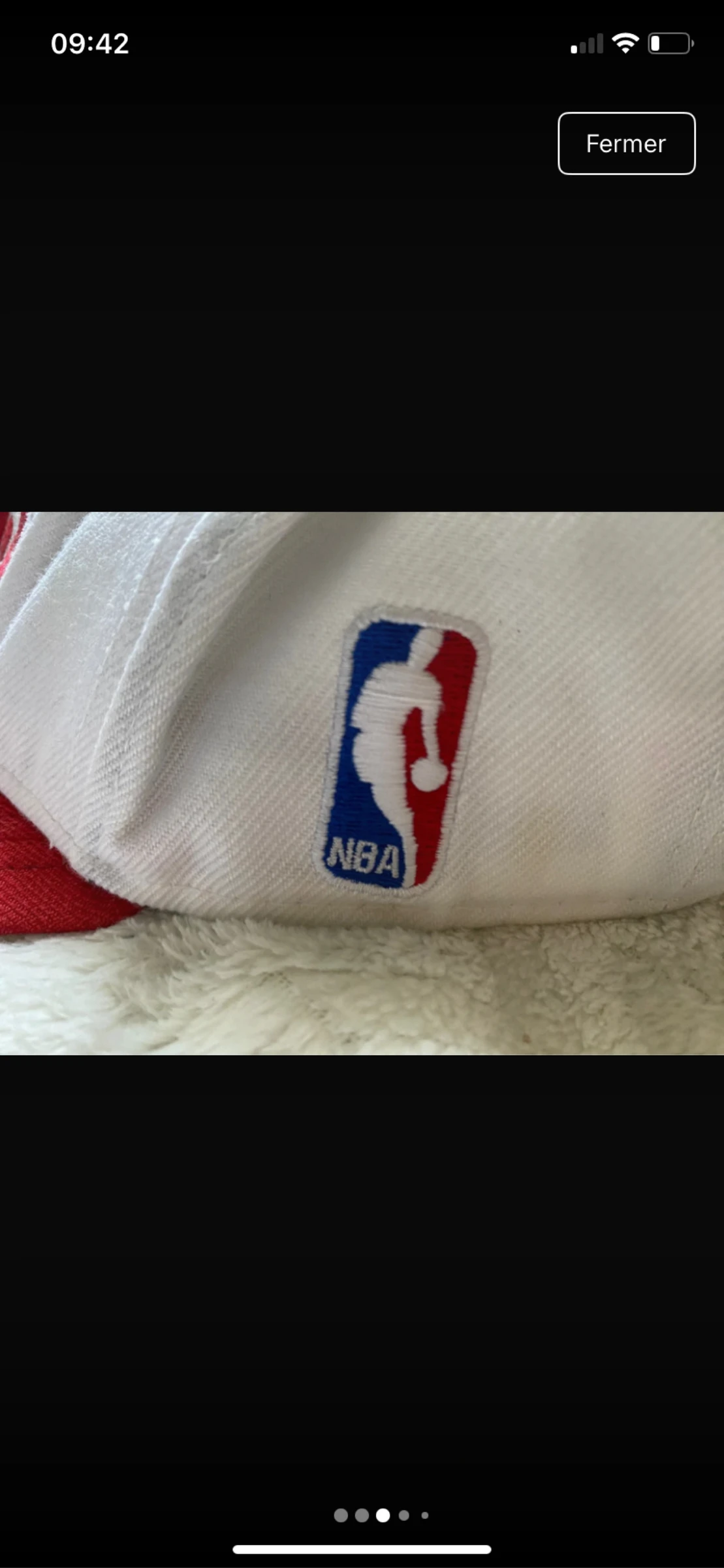 Boné Mitchell & Ness Chicago Bulls NBA Hardwood Classics Snapback branco/vermelho – photo 5